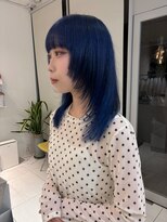 ステラ ヘア デザイン サロン(STELLA hair design salon)&nbsp;Deep Blue × layer cut 【浅野】