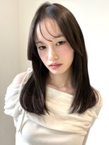インセンス(insence yamashita) ナチュラルストレート×シースルーバング