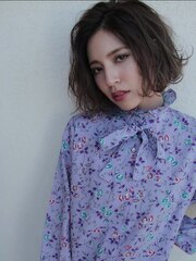 ふわっとかわいいボブスタイル　担当山下