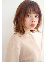 トリッカ 銀座(tricca)&nbsp;外ハネミディアム/くびれヘア/ミディアムパーマ