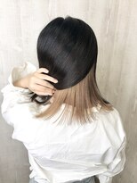 ラッズプラスエイチ(Lads+h)&nbsp;【Lads+h 】インナーカラー　人気のミルクティーベージュ☆