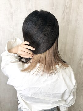 ラッズプラスエイチ(Lads+h) 【Lads+h 】インナーカラー　人気のミルクティーベージュ☆