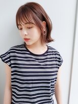 ガーデン オオタカノモリ(garden otakanomori)&nbsp;インナーカラーにシースルーバングでゆるふわ肩ボブ