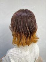 ピチカート パクト(pizzicato pacto)&nbsp;ボブ　毛先カラー　イエロー