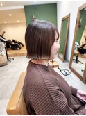 切りっぱなしミニボブ