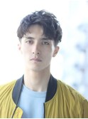 Haleビジネスニュアンスパイラルフェザーパーマ刈り上げショート