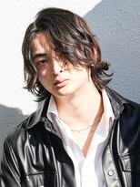 ミディアムスパイラルパーマツーブロック束感モテる長め