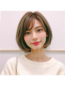 ヘアーズ ベリー 新金岡店(hairs BERRY) ショートボブ/丸みボブ/前髪あり/美髪/レイヤー20代30代40代50代