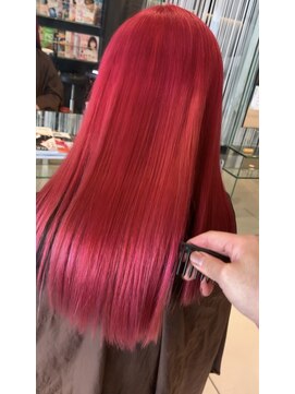 アース 鈴鹿店(HAIR&MAKE EARTH) ピンクレッド
