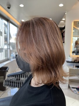 ラピス 渋谷本店(Lapis) ステラミルクティー/レイヤーボブ/ウェーブボブ/ハイライト