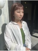 オン眉バング×ナチュラルボブ/小倉