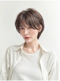 大人美人ショート×透明感カラー