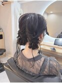 お団子おさげヘアセット