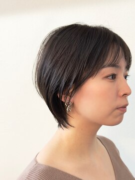 タイトなベーシックボブ。髪質改善で癖毛解消○