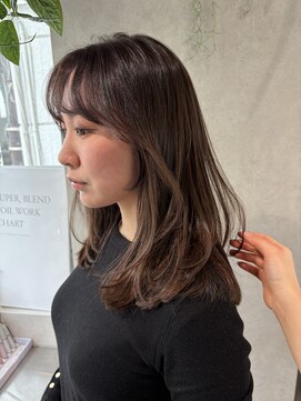 ゼスト クレス(ZEST Cres) 【立川cres小山】フェミニンレイヤー ブラウン