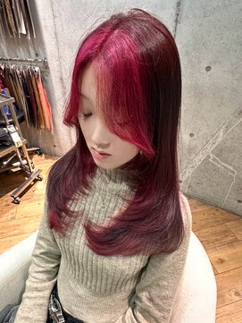 レジェンド(LEGEND) チェリーレッド×レイヤーカット