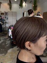 ボンドヘアステージ 良福寺店(BOND hair stage)&nbsp;丸みショートボブ×すっきり襟足