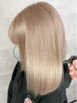 ディア(.eer) 【.eer/ディア】艶髪ボブ×ミルクティーベージュ/担当：中山