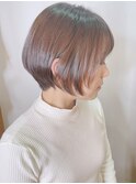 【morio 原宿】前下がりショートボブ 耳かけ 丸みショート