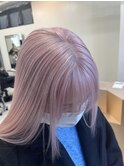 K10_ホワイトピンク ブリーチ2~3回