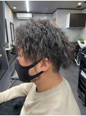 ツイストスパイラルパーマ ツーブロック メンズカット 葛西