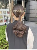 お呼ばれヘア