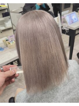 アジールヘア 所沢プロペ通り店(agir hair) ハイトーンミルクベージュラベンダーケアブリーチ所沢