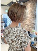 大人可愛い小顔ひし形クビレ丸み20代30代40代大人ショート(蘭)