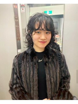 ナループロアボタン(Nalu pu loa BOTAN) ボブパーマ/黒髪パーマ/切りっぱなしボブ/ショートボブ