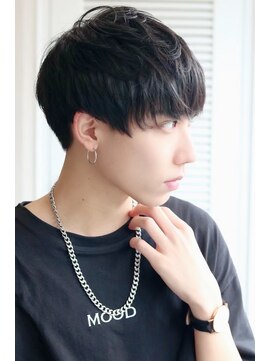 メンズカット バイ ソイクフ(メンズカット by SOY-KUFU) MEN'S HAIRクロスバングマッシュウルフ