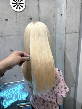 インク 渋谷(INK.) 複雑履歴からホワイトブロンド