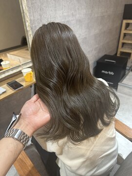 ナズ 函館昭和店(Na'z) ブリーチなし/オリーブベージュ/函館