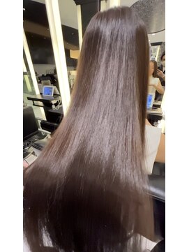 エアー 銀座タワー(AIR) プレミアムケアカラー/髪質改善/ツヤ髪スタイル【榛葉】