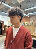 波巻きツイストスパイラルマッシュウルフ眉毛カット