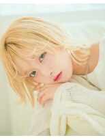 リトル ソルト 渋谷(little×salt)&nbsp;束感ブロンドボブウルフ［渋谷駅］