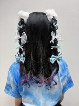 アールエーサロンモノクロ 秋葉原(RA SALON モノクロ) あみたらしハーフツイン