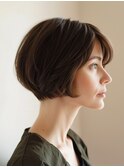 ☆オリーブグレーココアベージュ小顔クラゲヘアー/黒髪/髪質改善