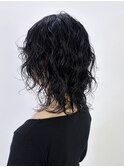 美髪ミディアム前髪カットおくれ毛顔周りレイヤー_ba543941