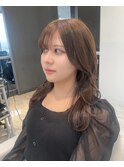 ブリーチなしの明るめブラウンベージュカラー