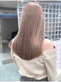 ミルクティーベージュハイトーンカラーダブルカラーレイヤー韓国