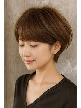エル(LE) 【LE】耳掛け/ショート/美髪/レイヤー/ブラウン