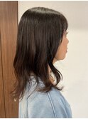 セミロングパーマ