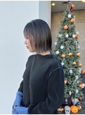 艶感タイト切りっぱなしボブ
