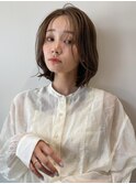 韓国ボブレイヤーカット小顔シースルーバング簡単ワンカールヘア