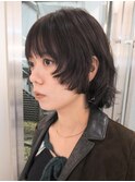癖毛パーマ/ニュアンスパーマ/マニッシュボブ/ブラウンカラー