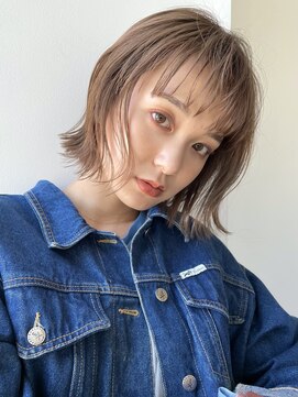 ディッセンバー 渋谷(December) 【December】小顔カット/ブリーチなしオリーブベージュ