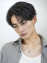 エイド 本店(aid) 韓国風コンマバングショート束感センターパートアップバング