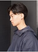 名古屋テーパーフェードフェザーパーマアクティブショートメンズ