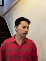 ビーバイエイトジェンツ(Bee by EIGHT GENTS) リバースセンターパート/ニュアンスパーマ/ダウンバング/心斎橋