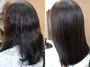 ナクレヘアー(nacure hair)の写真/憧れの柔らか艶髪へ♪縮毛矯正で叶う、驚くほどお手入れしやすい毎日を！◎